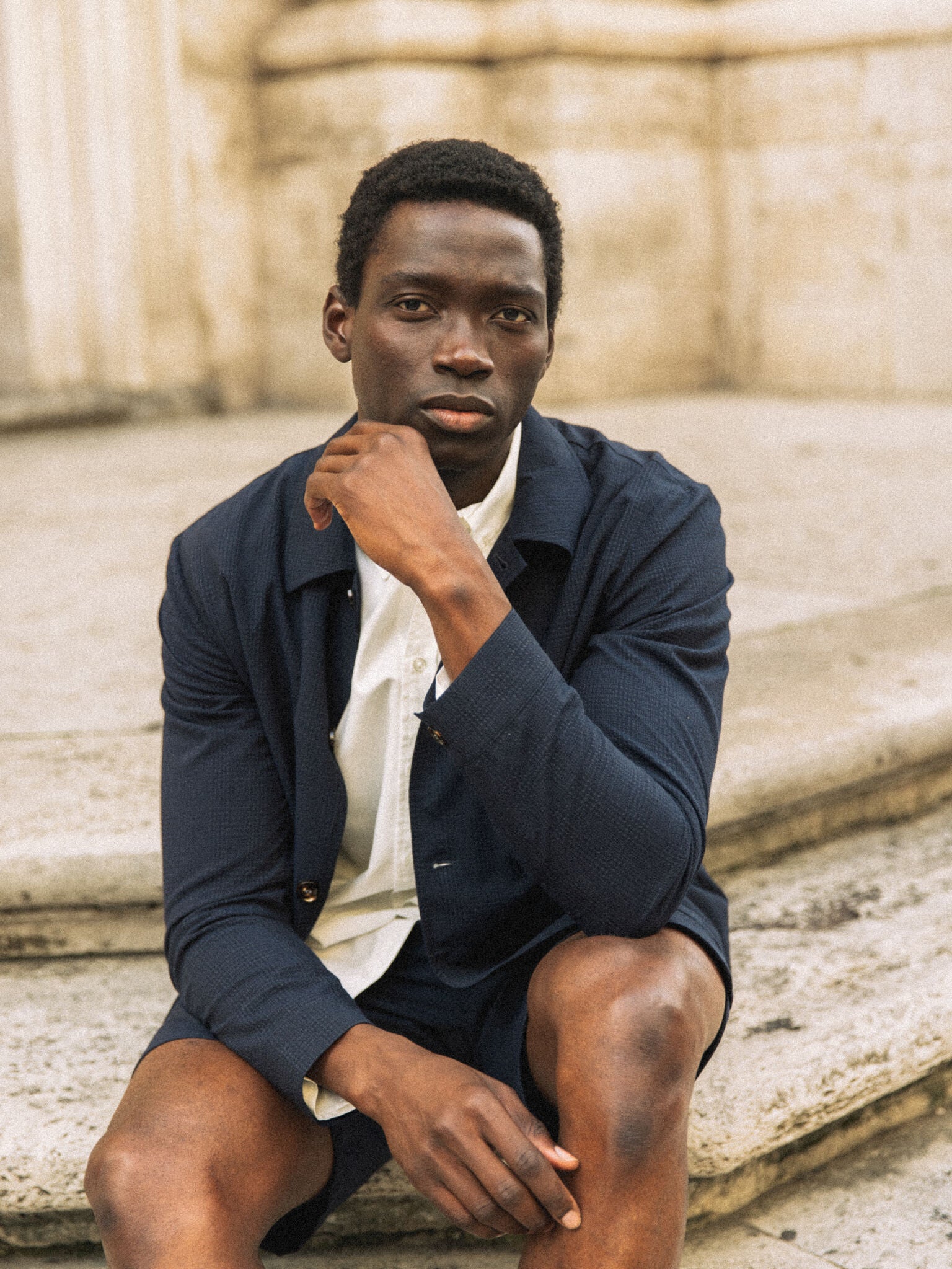 Modelshot / Navy / Detail